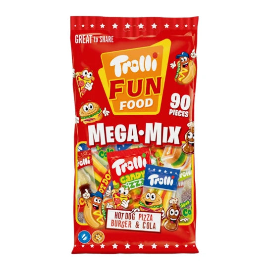Mega Mix 90 Assorted Sweets 722g Large Sharing Bag Ideal for Sharing