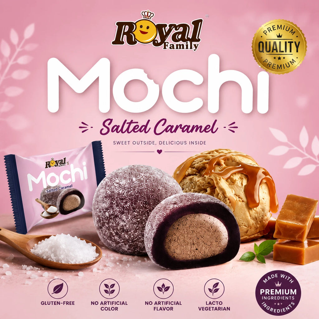 Royal Family Mochi Soft and Chewy Dessert with Creamy Filling 180g Each