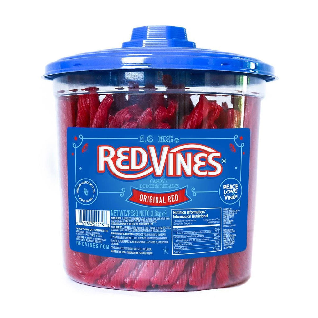 Red Vines Original Red Liquorice Twists 1.6kg Tub