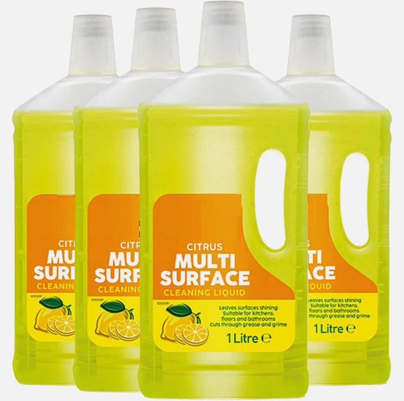 Bestin Citrus Multi Surface Cleaning Liquid 1Ltr Pack of 4