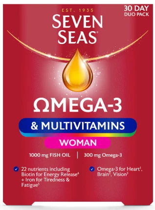 Seven Seas Omega 3 Multivitamins Woman, 2 x 60 Count