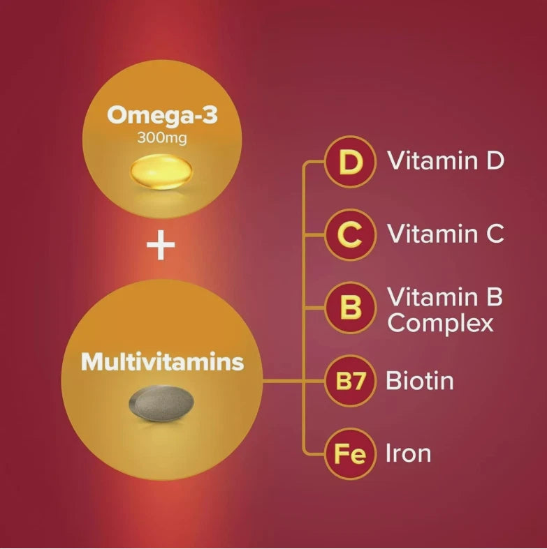 Seven Seas Omega 3 Multivitamins Woman, 2 x 60 Count