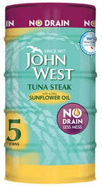 John West Tinned Tuna Wild Pacific Red Salmon Mackerel Fillets Tuna Chunks Sardi