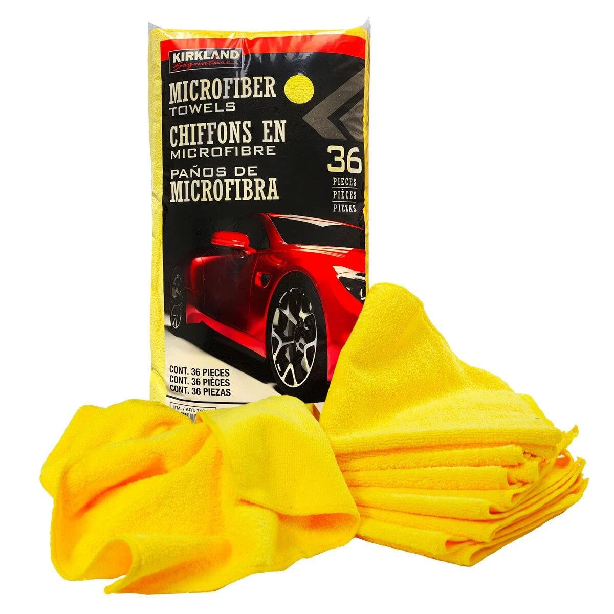 Kirkland Microfibre Ultra Plush Eurow Microfiber Car Cloth Pack of 9 x 36 Towels