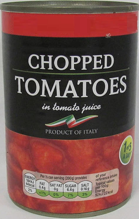 Bestin Chopped Tomatoes in Tomato Juice, 400g Can, Multipack of 12