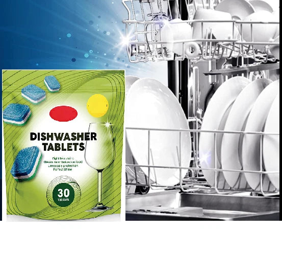 Bestin Dishwasher Tablets, 30 Count Advanced Degreasing Formula