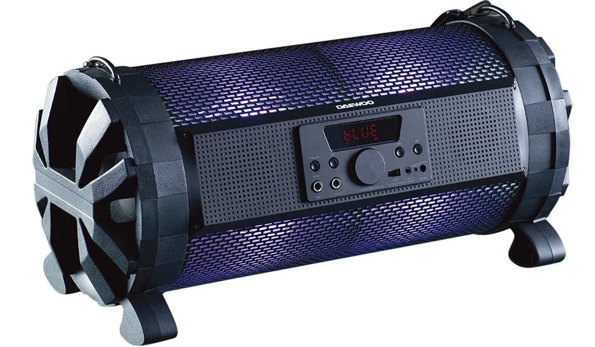 Daewoo AVS1353GE Rechargeable Speaker RGB LED Bluetooth LED Speaker 30w Black