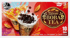 JWAY Taiwan Boba Tea Kit Classic Taro Matcha Fruit 10 Sets Mix Flavour Pack 768g