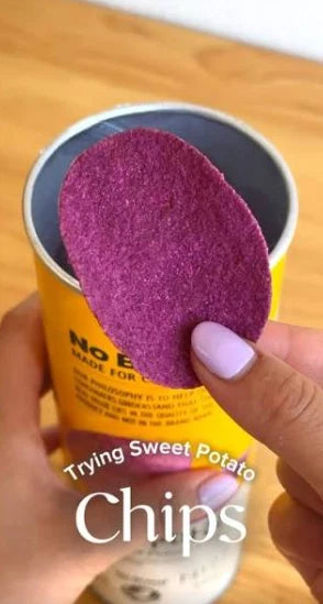 Korean Purple Sweet Potato Chip Crisp Snack 160g No Brand Pack of 2