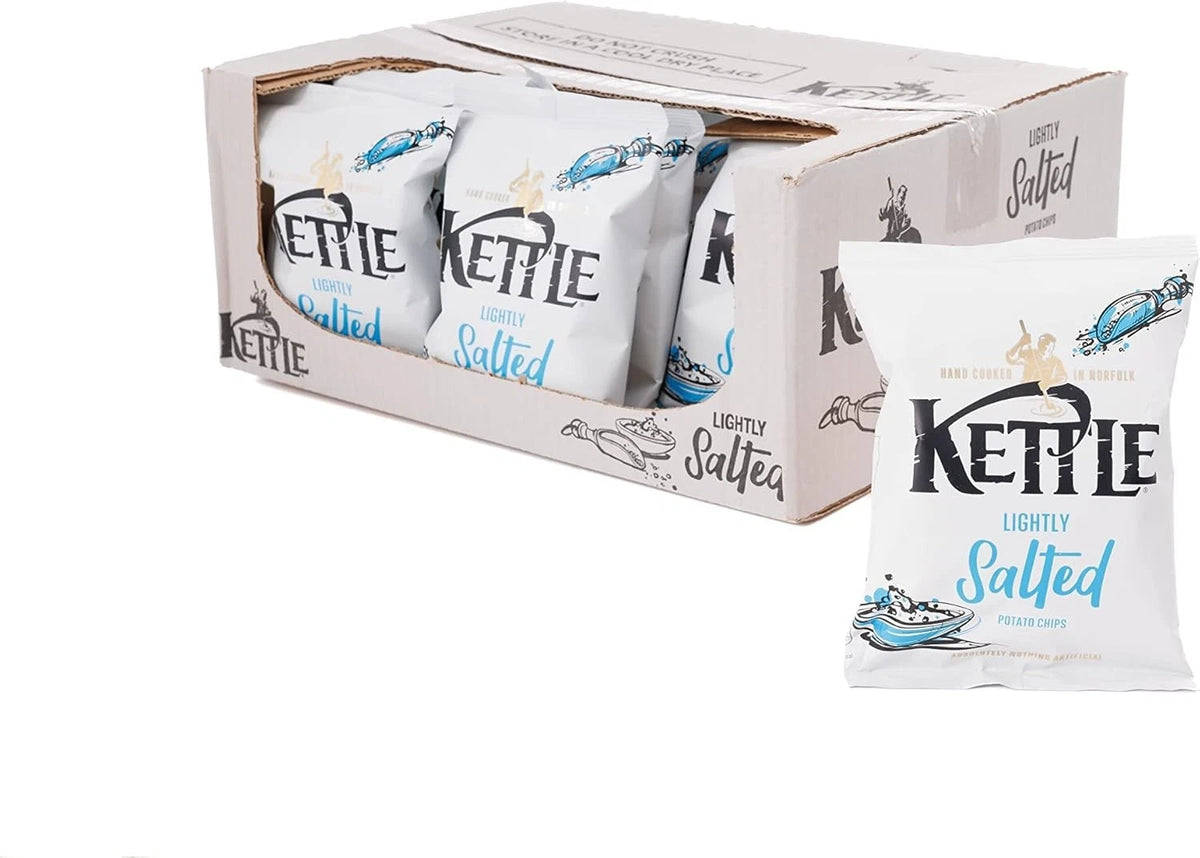 Kettle Potato Chips 12 Pack Box 130g per Pack Sea Salt & Black Pepper, Mature Ch