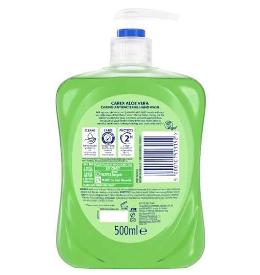 Carex Aloe Vera Hand Wash 500ml Pack of 6