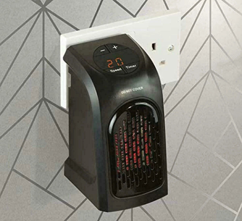 Electric Heater Plug In To Wall Socket - 400w Portable Heating