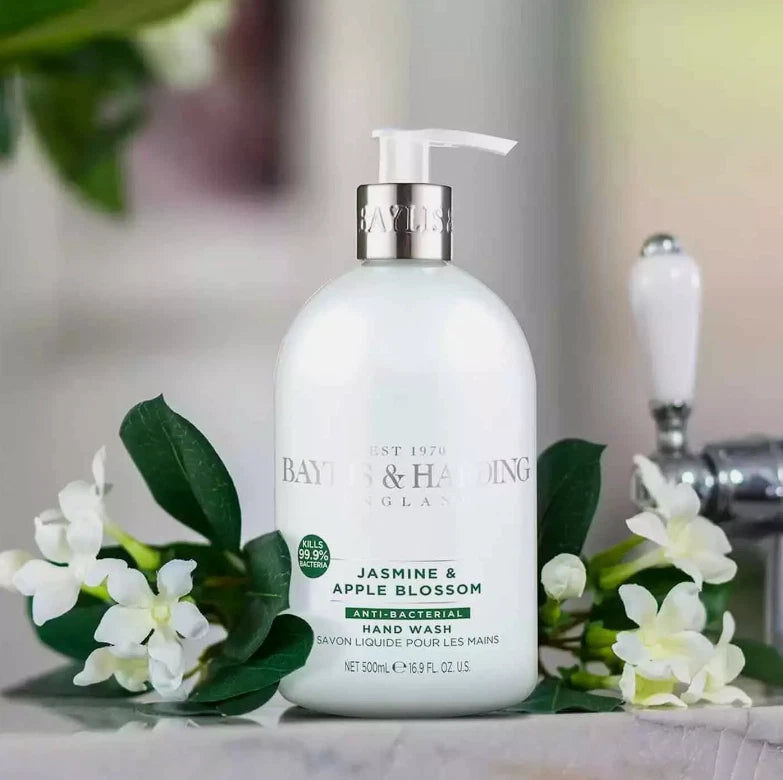 Baylis & Harding - Jasmine & Apple Blossom Hand Wash Pump Soap Gel Pack 4x500ml