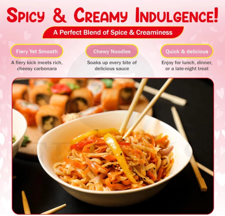 Samyang Buldak Carbonara Hot Chicken Flavor Ramen 5 x 140g