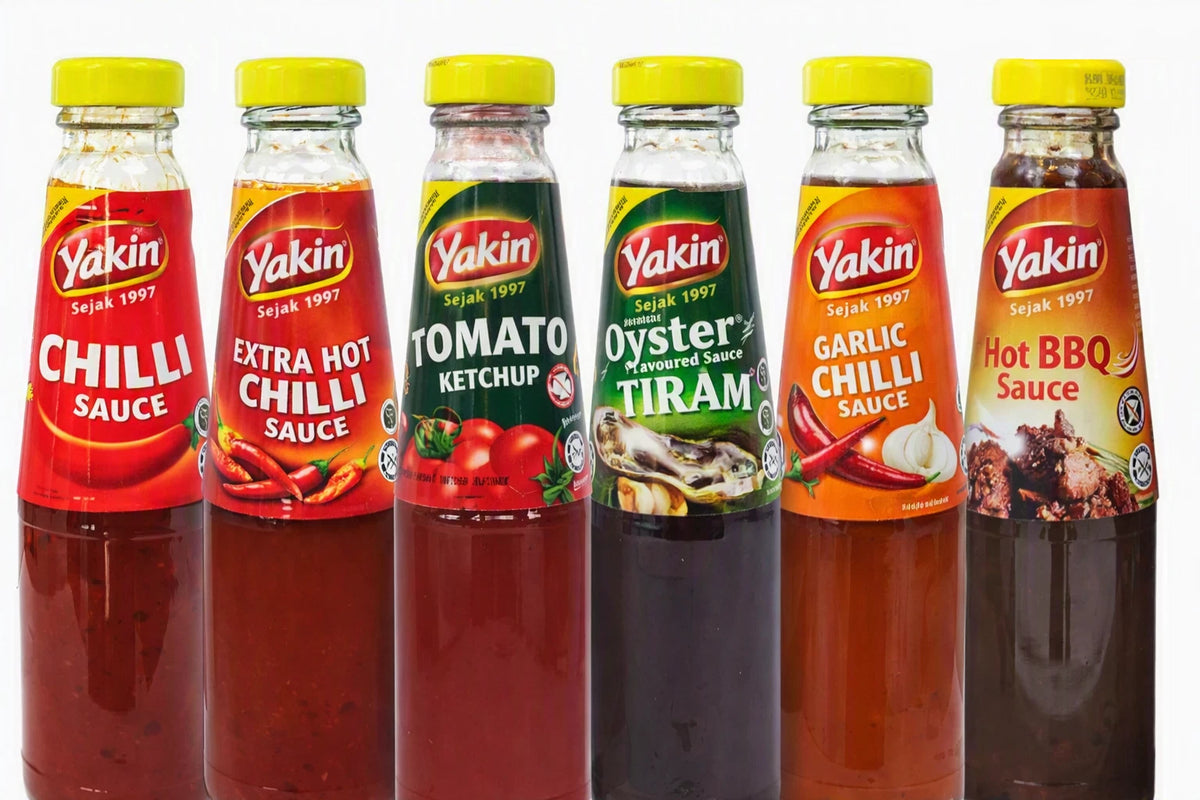 Yakin All Flavours Sauces Variety Selection 250ml Pack of 2 Bottle Each