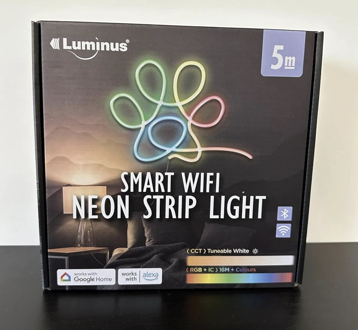 Luminus WiFi Flexible Neon Strip Rope Light 5m with Smart Control