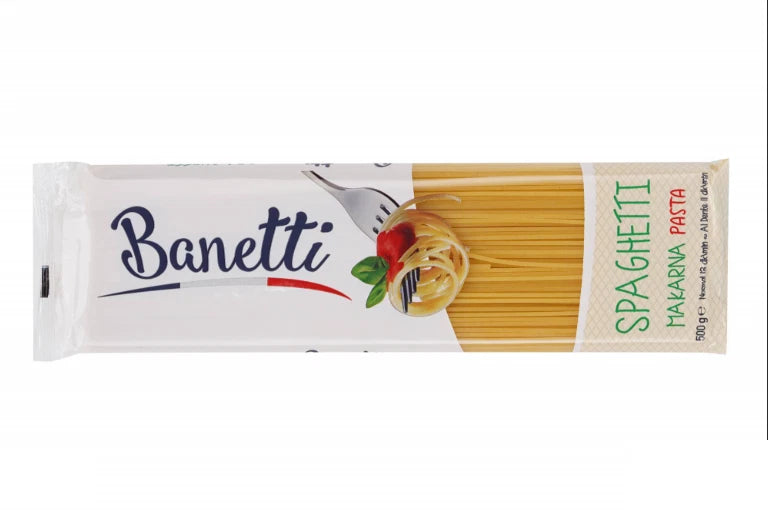 Banetti Spaghetti Makarna Pasta 500g pack of 3