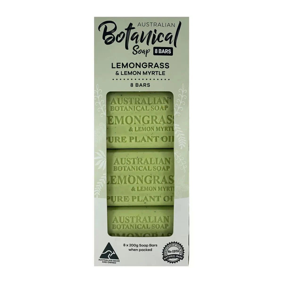 Australian Botanical Soap Bar Multipack Natural Soap Bars, 8 Pack in 3 Varieties