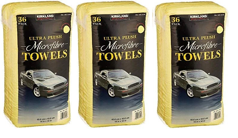 Kirkland Signature Ultra Plush Microfiber Towels 36 Pack (3)