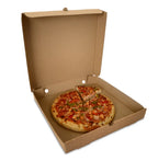 10" Brown Premium Quality PIZZA BOX Take Away Fast Food Printed Pack of 90