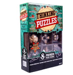 Think Box Thinking Puzzles With 8 Wooden and Iron Teasers (10+ Years)