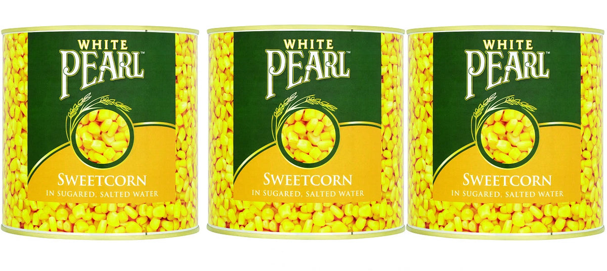 White Pearl Sweetcorn in Sugared, Salted Water 2.12kg Pack of 3