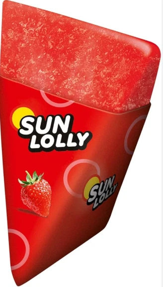Sun Lolly Ice Lollies Cola, Strawberry, Exotic & Raspberry Flavours, 60ml 32Pack