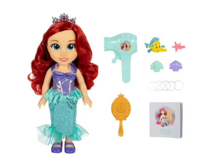Disney Princess Large Doll and Hair Play Set Elsa Ariel Rapunzel Belle Moana
