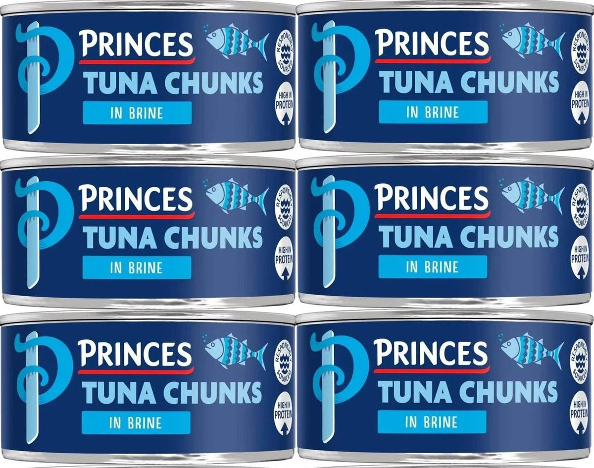 Princes Tuna Chunks in Brine 145g Pack of 6