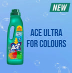 ACE Ultra Fabric Stain Remover Liquid For Whites & Colours 1L - Pack OF 2