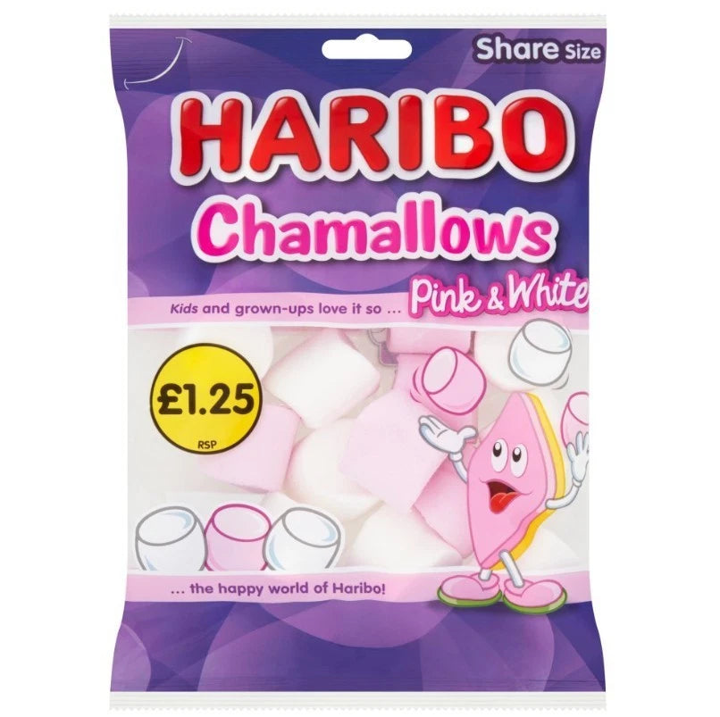 Haribo Share Bags 140g Fruity Fizzy Gummy Jelly Sweets Assorted Flavours 12 Pack