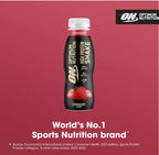 Optimum Nutrition High Protein Shake Bottles, Strawberry Flavour, 330ml x 12