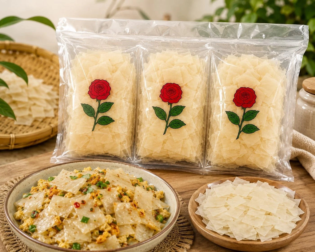 Rice Flakes Noodles Banh Da Chanthaburi 3 Pack 227g Easy to Cook