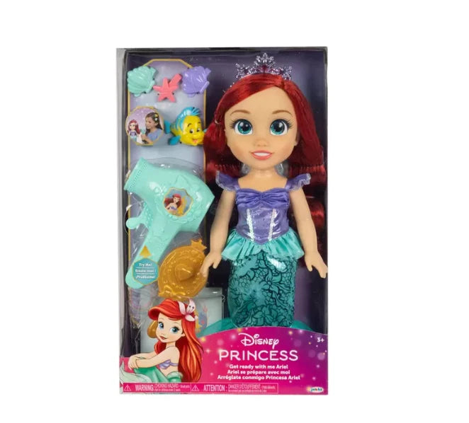 Disney Princess Large Doll and Hair Play Set Elsa Ariel Rapunzel Belle Moana