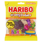 HARIBO Fried Eggs Giant Strawbs Yellow Bellies Little Jelly Babies 60g x 20 Pack