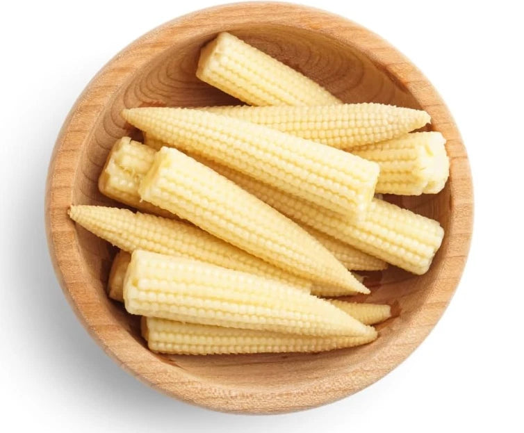 Baby Corn in Brine 3 x 425g Tins, Young Corn for Stir-Fries Curries & Salads