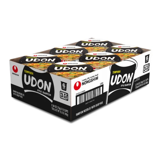 Nongshim Tempura Udon Cup Noodle Soup 62g x 6