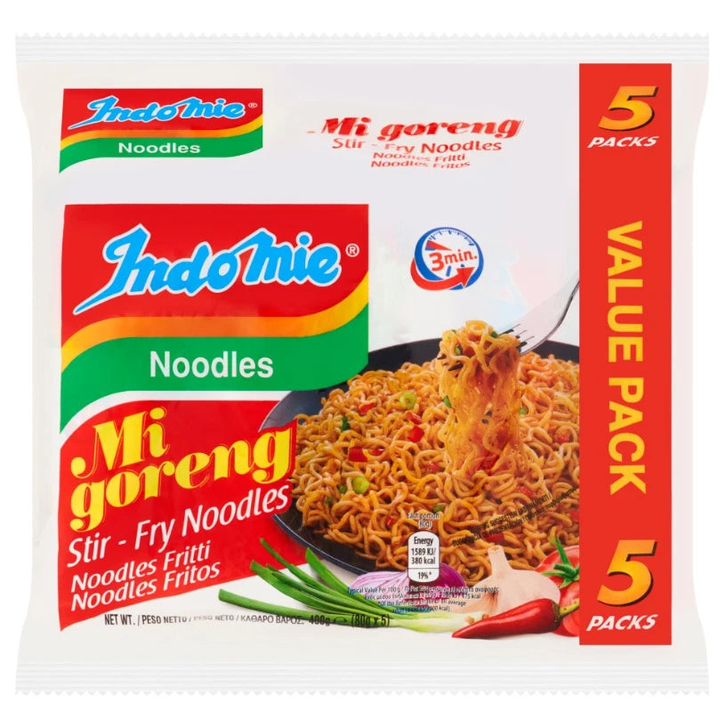 Indomie Mi Goreng Stir-Fry Noodles 5 pack of 80g