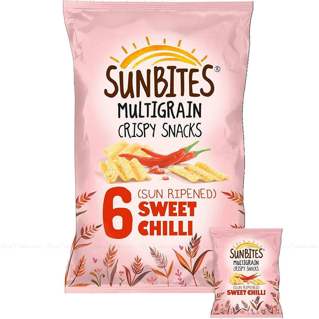 Walkers Sunbites 100% Whole Grain Crisps Sour Cream Sweet Chilli Mix Pack 24x25g