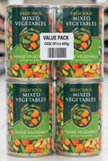 White Pearl Mixed Vegetables in Salted Water 400g × 12