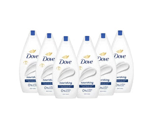 Dove Nourishing Body Wash Smooth Creamy Gentle Skin Free Sulfate Pack 6x450ml