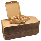 10" Brown Premium Quality PIZZA BOX Take Away Fast Food Printed Pack of 90