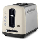 Beko TAM7201 Traditional 2 Slot Toaster In Cream