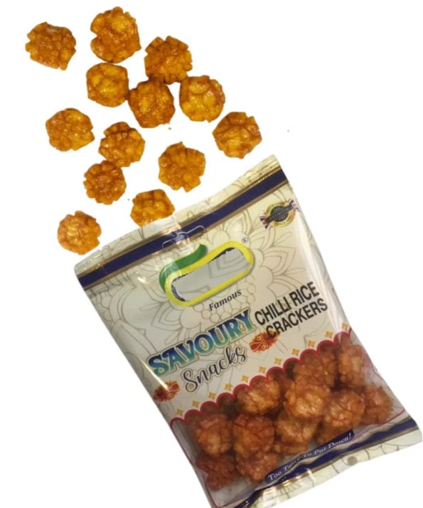 Ginni's Rice Chilli Crakcers Crunchy Thai-Style 70g 10 Pack