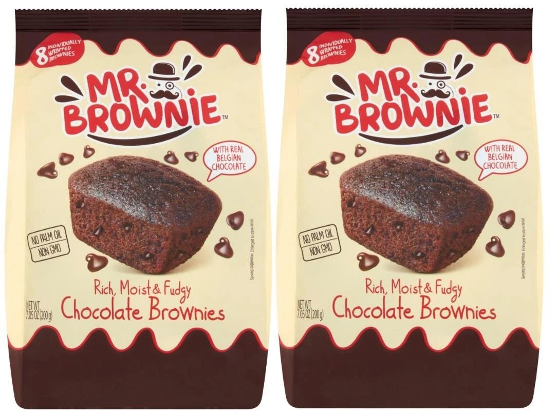 Mr. Brownie 16 Chocolate Brownies 200g (8 Each Bag)