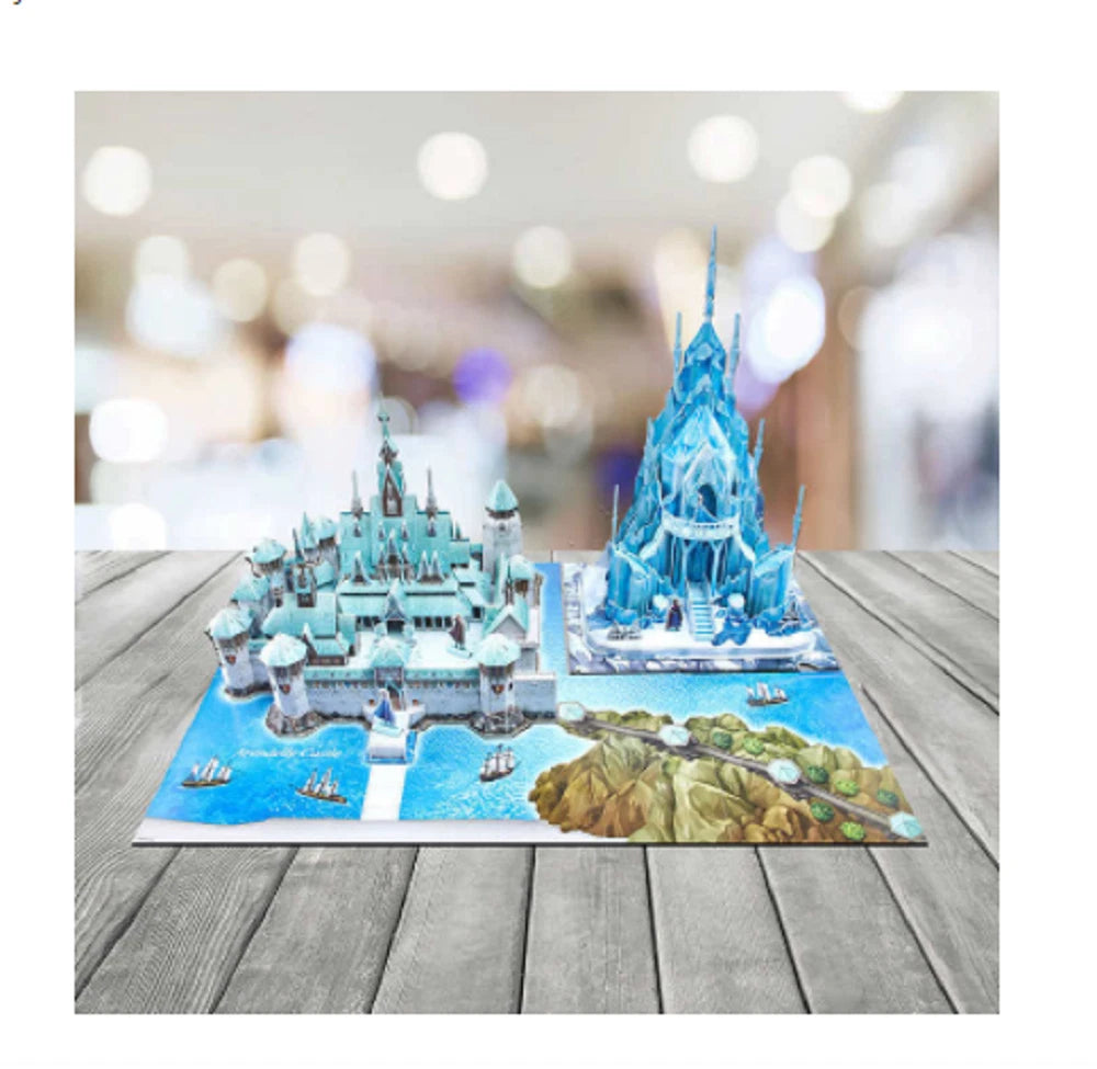 Frozen 2 3D Arendelle & Ice Castle 343 Piece Puzzle Set Perfect Gift Sets kids