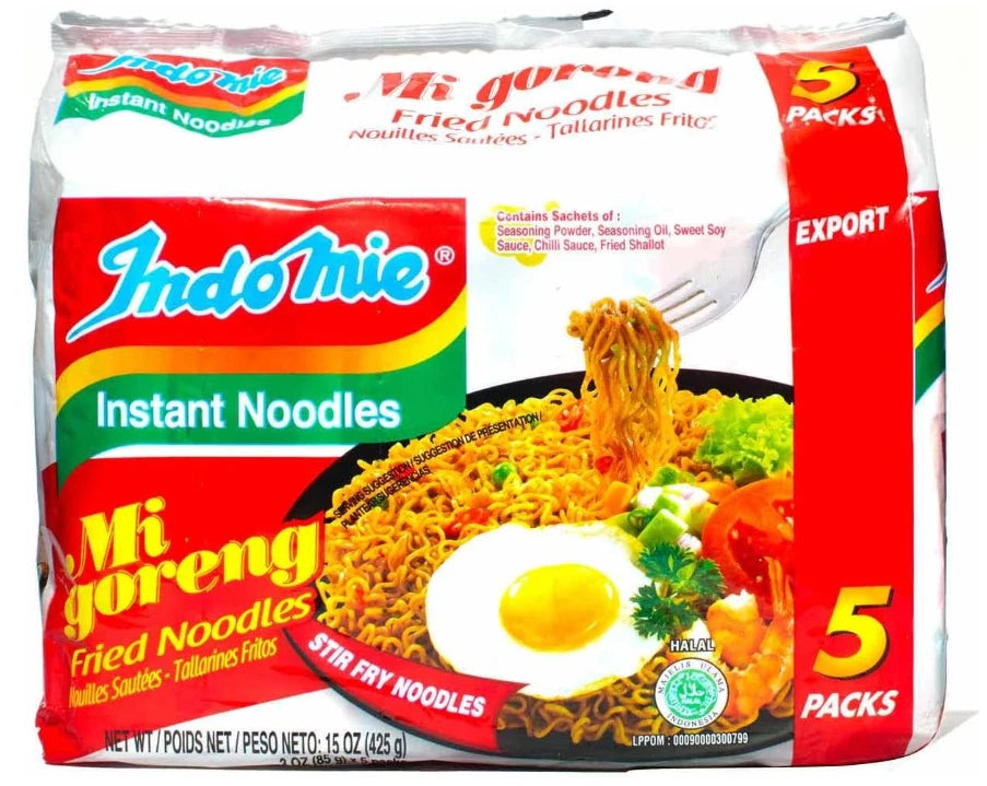 Indomie Mi Goreng Instant Stir Fried Noodles 80g, 40 Pack