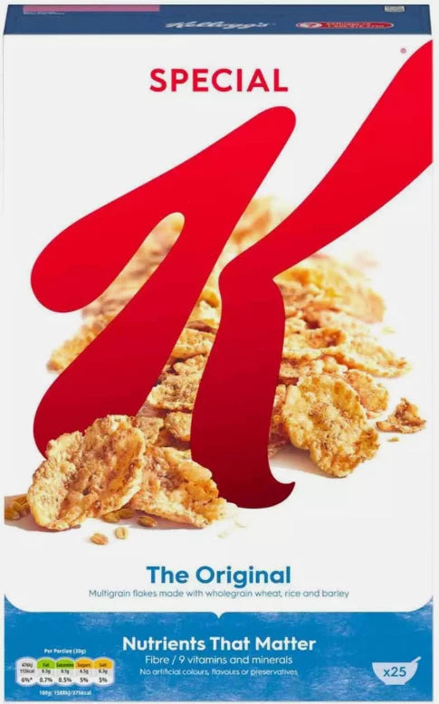 Kellogg's Special K Original Flakes Breakfast Wholegrain Cereal Diet Pack 2x750g