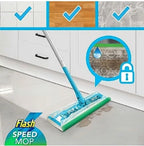 FLASH Speed-Mop Starter Kit 4 Dry Sweeping Pads, 4 Wet Mopping Cloths Refill