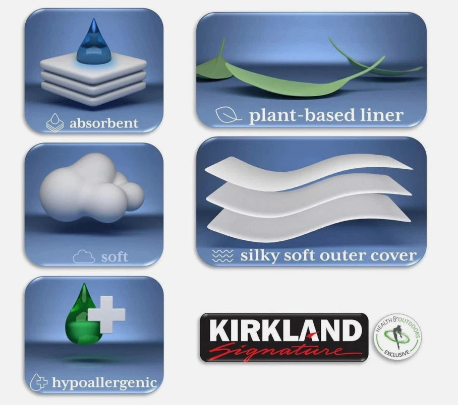 Kirkland Signature Baby Diapers Size 3 Nappy 7-13kg Breathable Pack 222 Nappies